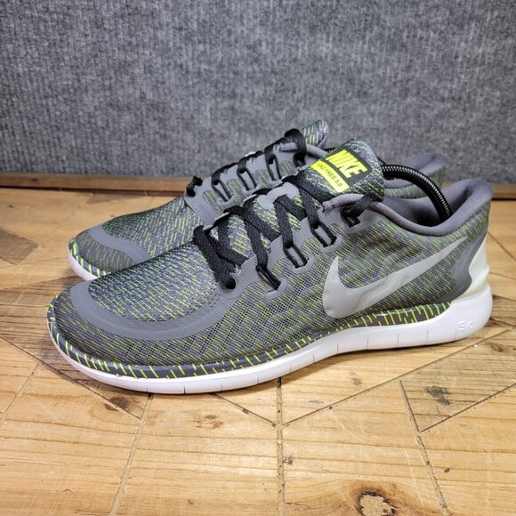 Nike Free 5.0 Mens Size 12 Print Running Athletic 2015 Shoes Sneakers 749592-007
